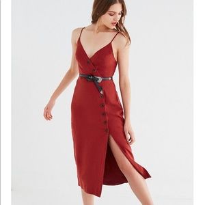 Urban Outfitters Linen button-up midi